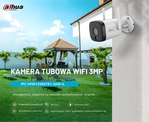 Kamera IP Dahua IPC-HFW1339DTK1-SAW-IL-0280B Kamera IP Dahua IPC-HFW1339DTK1-SAW-IL-0280B
