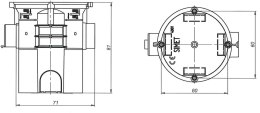 Puszka instalacyjna p/t 60 łączona, ekstra-głeboka S60GF pomarańczowa | 33008008 Simet 10szt