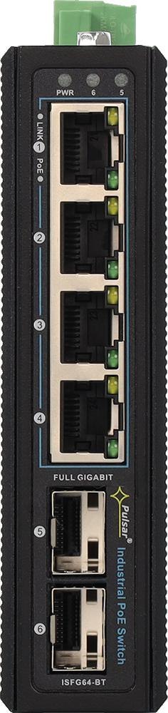 Switch przemysłowy ISFG64-BT PULSAR (4xPoE, 2xSFP) Switch przemysłowy ISFG64-BT PULSAR (4xPoE, 2xSFP)