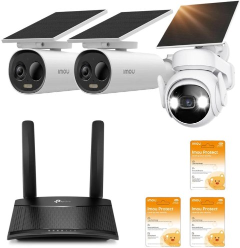 Zestaw kamer Imou Cell PT kit, Cell 3C AIO z routerem LTE Zestaw kamer Imou Cell PT kit, Cell 3C AIO z routerem LTE