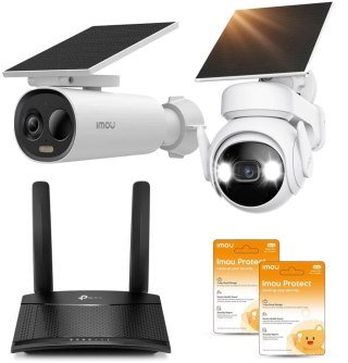 Zestaw kamer solarnych Imou Cell PT i 3C AIO 3MPx z routerem 4G