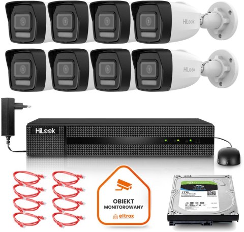 Zestaw monitoringu Hilook 8 kamery IP IPCAM-T4-P Zestaw monitoringu Hilook 8 kamery IP IPCAM-T4-P