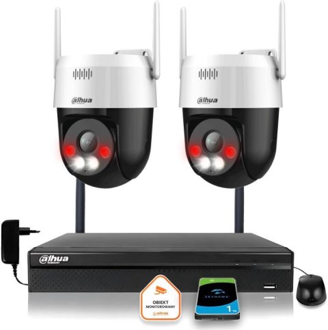 Zestaw monitoringu IP Dahua Bezprzewodowa 2 kamery 5MPx P5AE-PV i rejestrator z 1TB Zestaw monitoringu IP Dahua Bezprzewodowa 2 kamery 5MPx P5AE-PV i rejestrator z 1TB
