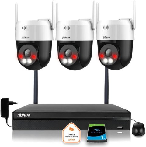 Zestaw monitoringu IP Dahua Bezprzewodowa 3 kamery 5MPx P5AE-PV i rejestrator z 1TB Zestaw monitoringu IP Dahua Bezprzewodowa 3 kamery 5MPx P5AE-PV i rejestrator z 1TB