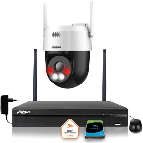Zestaw monitoringu IP Dahua Bezprzewodowa kamera 5MPx P5AE-PV i rejestrator z 1TB Zestaw monitoringu IP Dahua Bezprzewodowa kamera 5MPx P5AE-PV i rejestrator z 1TB