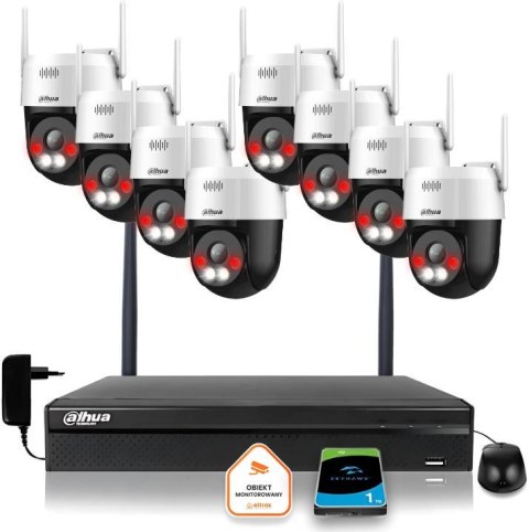 Zestaw monitoringu IP Dahua Bezprzewodowy 8 kamer 5MPx P5AE-PV i rejestrator z 1TB Zestaw monitoringu IP Dahua Bezprzewodowy 8 kamer 5MPx P5AE-PV i rejestrator z 1TB