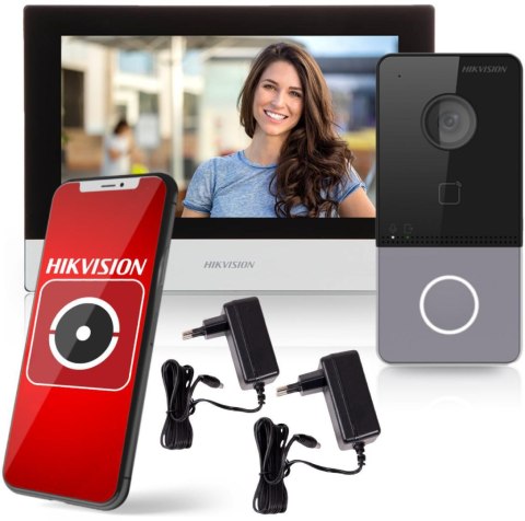 Zestaw wideodomofonowy Hikvision DS-KIS603-P(C) Zestaw wideodomofonowy Hikvision DS-KIS603-P(C)