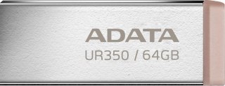 Adata Pendrive UR350 64GB USB3.2 Gen2 Metal brązowy