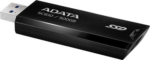 Dysk zewnętrzny SSD Adata SC610 500GB USB3.2A czarny Dysk zewnętrzny SSD Adata SC610 500GB USB3.2A czarny