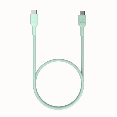 KABEL USB-C / USB-C Greencell PowerStream 120cm PD 100W zielony w oplocie KABEL USB-C / USB-C Greencell PowerStream 120cm PD 100W zielony w oplocie