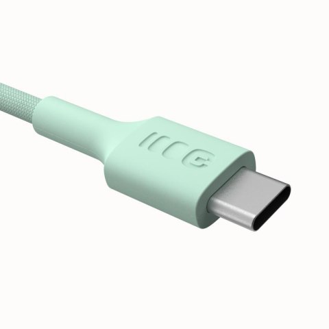 KABEL USB-C / USB-C Greencell PowerStream 120cm PD 100W zielony w oplocie KABEL USB-C / USB-C Greencell PowerStream 120cm PD 100W zielony w oplocie