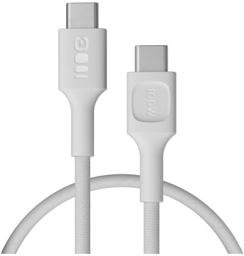 KABEL USB-C / USB-C Greencell PowerStream 30cm PD 100W biały w oplocie KABEL USB-C / USB-C Greencell PowerStream 30cm PD 100W biały w oplocie