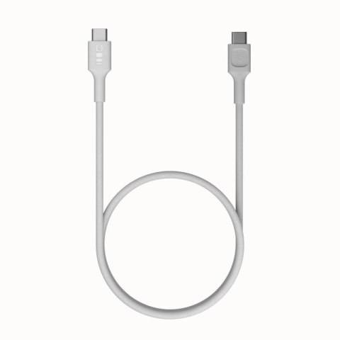 KABEL USB-C / USB-C Greencell PowerStream 30cm PD 100W biały w oplocie KABEL USB-C / USB-C Greencell PowerStream 30cm PD 100W biały w oplocie