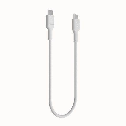 KABEL USB-C / USB-C Greencell PowerStream 30cm PD 100W biały w oplocie KABEL USB-C / USB-C Greencell PowerStream 30cm PD 100W biały w oplocie