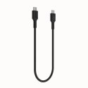KABEL USB-C / USB-C Greencell PowerStream 30cm PD 100W czarny w oplocie