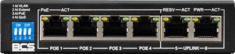 Switch PoE BCS BASIC BCS-B-SP04G02G Switch PoE BCS BASIC BCS-B-SP04G02G