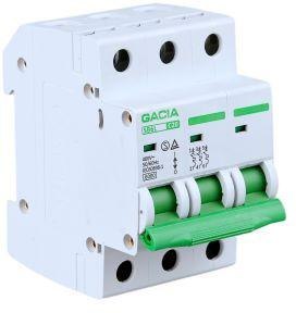 Wyłącznik nadmiarowoprądowy,6kA,C,3-pola,20A GACIA SB6L C 3P 20A Wyłącznik nadmiarowoprądowy,6kA,C,3-pola,20A GACIA SB6L C 3P 20A