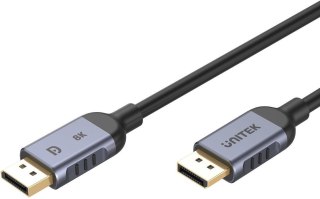Kabel DisplayPort Unitek 1.4 8k 60hz, 4k 240hz, HDR, HDCP 2.3, DSC 1.2, 2m