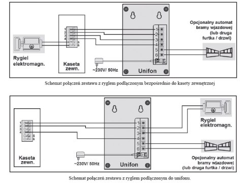 Zestaw domofonowy EURA ADP-11A3 / DIN15W12 + elektrozaczep Zestaw domofonowy EURA ADP-11A3 / DIN15W12 + elektrozaczep