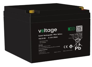 Akumulator AGM Voltage Long Life 12V 28Ah VEL12-28 (Żywotność 15 lat)