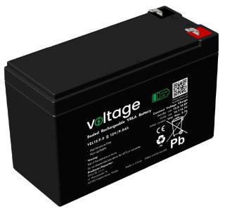 Akumulator AGM Voltage Long Life 12V 9Ah VEL12-9.0 (Żywotność 15 lat)