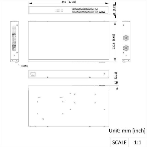 SWITCH POE HIKVISION DS-3E1318P-EI(B) SWITCH POE HIKVISION DS-3E1318P-EI(B)
