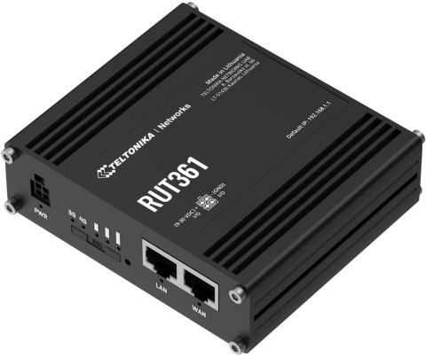 Teltonika RUT361 router przemysłowy 4G / LTE (RUT361100000) Teltonika RUT361 router przemysłowy 4G / LTE (RUT361100000)