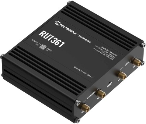 Teltonika RUT361 router przemysłowy 4G / LTE (RUT361100000) Teltonika RUT361 router przemysłowy 4G / LTE (RUT361100000)
