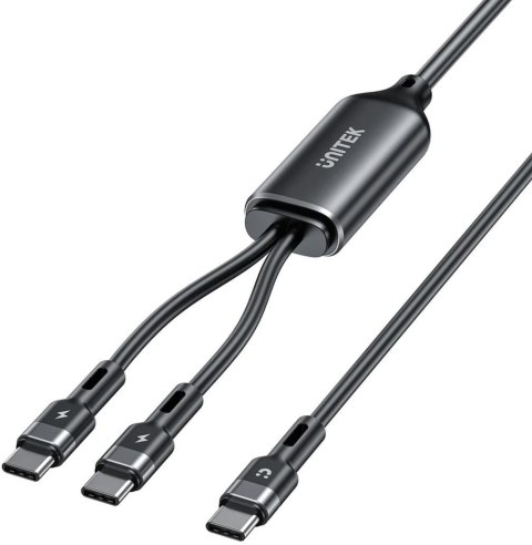Unitek Kabel 2w1 USB-C PD 100W silikonowy 1,8 m Unitek Kabel 2w1 USB-C PD 100W silikonowy 1,8 m