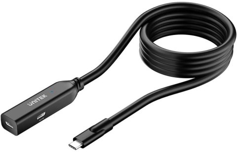 Unitek Kabel przedłużający USB-C 10 Gbps 5m, czarny Unitek Kabel przedłużający USB-C 10 Gbps 5m, czarny