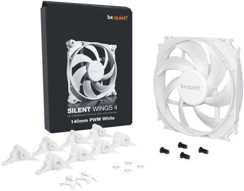 Wentylator be quiet! Silent Wings 4 PWM White 140mm biały Wentylator be quiet! Silent Wings 4 PWM White 140mm biały