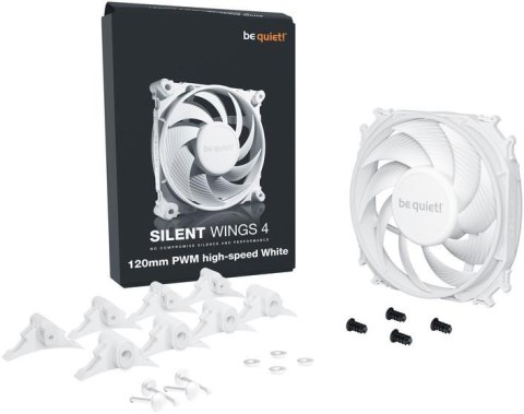 Wentylator be quiet! Silent Wings 4 PWM White High-Speed 120mm biały Wentylator be quiet! Silent Wings 4 PWM White High-Speed 120mm biały
