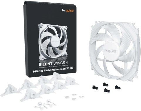 Wentylator be quiet! Silent Wings 4 PWM White High-Speed 140mm biały Wentylator be quiet! Silent Wings 4 PWM White High-Speed 140mm biały