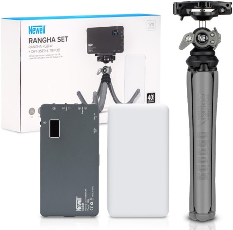 Zestaw Newell Rangha Set - Lampa LED RGB-W Rangha z dyfuzorem i statywem Zestaw Newell Rangha Set - Lampa LED RGB-W Rangha z dyfuzorem i statywem