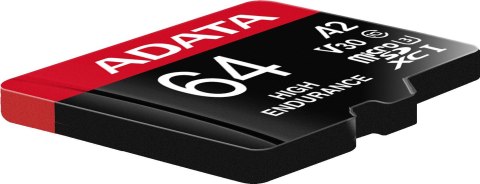 Adata Karta microSD High Endurance 64GB UHS1 U3 V30 A2 100/80MB/s + Adapter Adata Karta microSD High Endurance 64GB UHS1 U3 V30 A2 100/80MB/s + Adapter