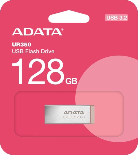Adata Pendrive UR350 128GB USB3.2 Gen1 Metal brązowy Adata Pendrive UR350 128GB USB3.2 Gen1 Metal brązowy