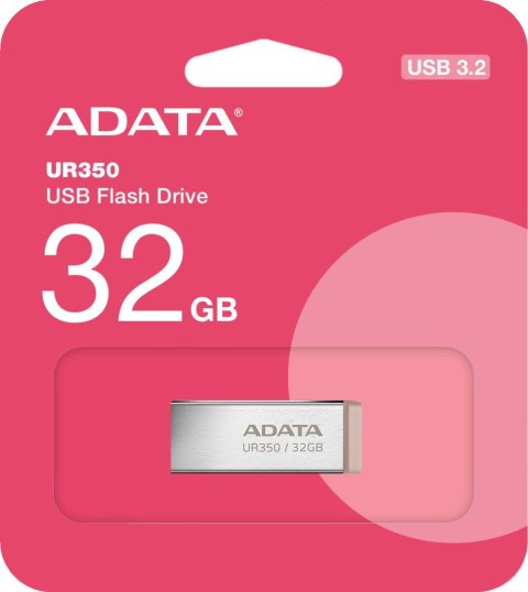 Adata Pendrive UR350 32GB USB3.2 Gen1 Metal brązowy Adata Pendrive UR350 32GB USB3.2 Gen1 Metal brązowy