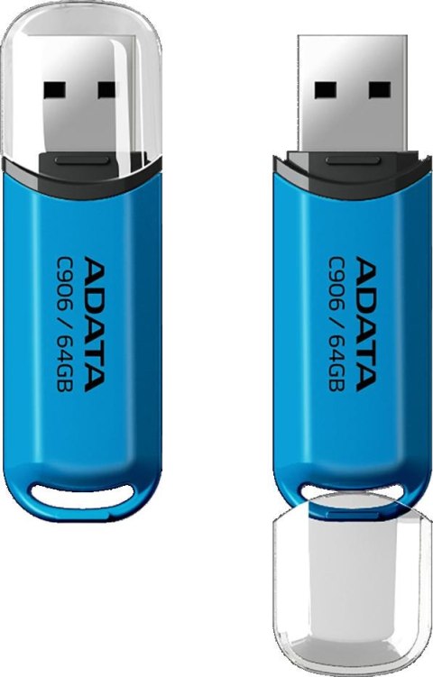 Adata Pendrive C906 64GB USB2.0 niebieski Adata Pendrive C906 64GB USB2.0 niebieski