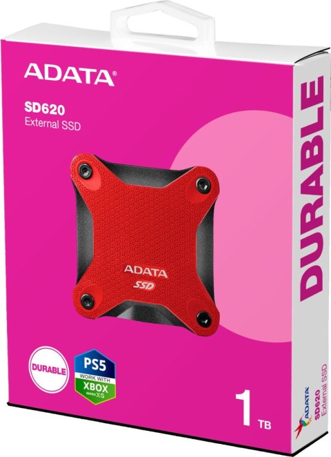 Dysk Zewnętrzny SSD Adata SD620 1TB czerwony Dysk Zewnętrzny SSD Adata SD620 1TB czerwony