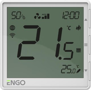 ENGO Controls EFAN-230W - Regulator klimakonwektorów biały 230V, Internetowy, podtynkowy , WIF