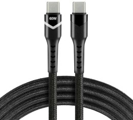KABEL USB-C / USB-C RGB LED everActive CBB-1PDR 100cm 3A