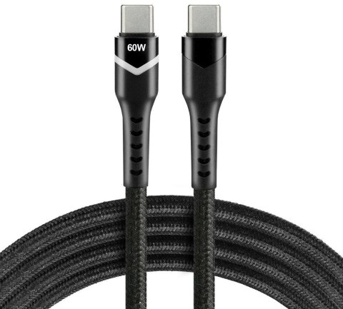 KABEL USB-C / USB-C RGB LED everActive CBB-1PDR 100cm 3A KABEL USB-C / USB-C RGB LED everActive CBB-1PDR 100cm 3A