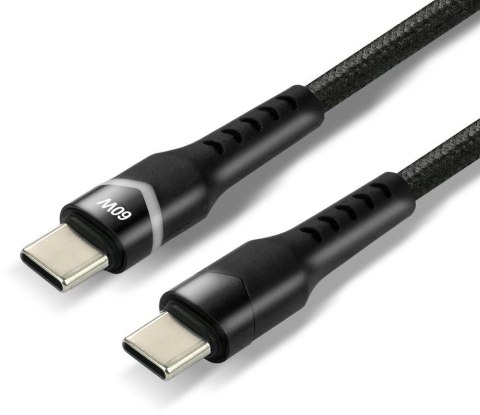 KABEL USB-C / USB-C RGB LED everActive CBB-1PDR 100cm 3A KABEL USB-C / USB-C RGB LED everActive CBB-1PDR 100cm 3A