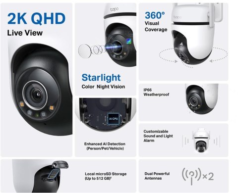 KAMERA TP-LINK Tapo C520WS ZEWNĘTRZNA KAMERA TP-LINK Tapo C520WS ZEWNĘTRZNA