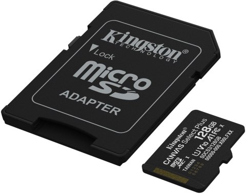 Karta pamięci microSD 128GB Kingston Canvas Select Plus microSDXC C10 UHS-1 128GB Karta pamięci microSD 128GB Kingston Canvas Select Plus microSDXC C10 UHS-1 128GB