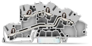 Złączka szynowa WAGO 2‑piętrowa 2,5mm2 L/L szara 2003‑7642 TOPJOBS 50szt