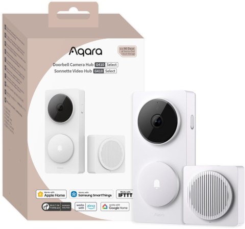 Aqara Doorbell Camera Hub G410 Select Biały CH-C09DW Aqara Doorbell Camera Hub G410 Select Biały CH-C09DW