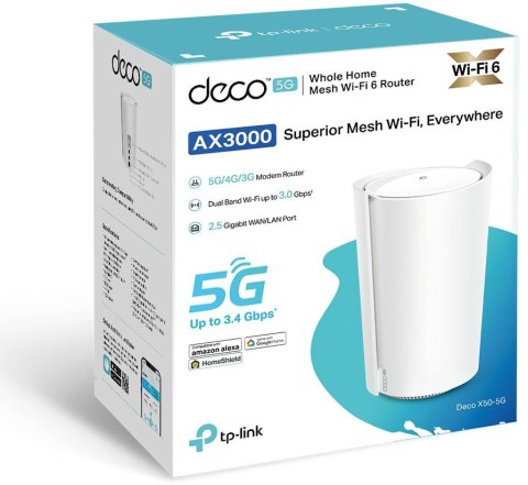 DOMOWY SYSTEM MESH WIFI TP-LINK Deco X50-5G(1-pack) DOMOWY SYSTEM MESH WIFI TP-LINK Deco X50-5G(1-pack)