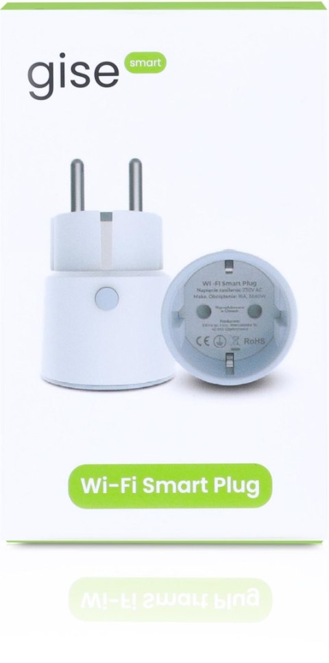 GISE Smart Inteligentne gniazdko WiFi | Tuya | SP-02 GISE Smart Inteligentne gniazdko WiFi | Tuya | SP-02