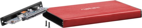 Zewnętrzna obudowa dysku Natec Rhino Go SATA 2.5cala USB 3.0 Czerwony Zewnętrzna obudowa dysku Natec Rhino Go SATA 2.5cala USB 3.0 Czerwony